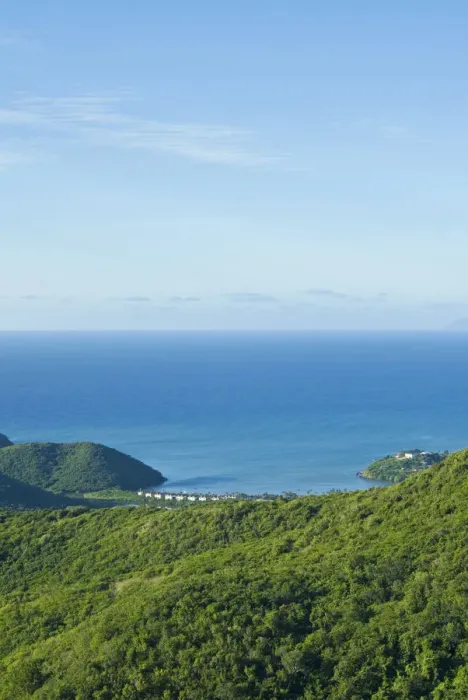 Framed Print : View of south west coast from Boggy Peak, Antigua, West Indies, Caribbean, Central Framed Print : View of south west coast from Boggy Peak, Antigua, West Indies, Caribbean, Central