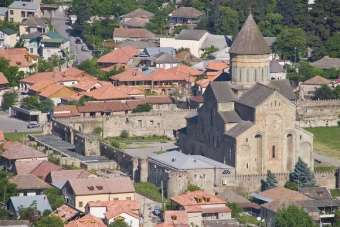 Framed Print : View of Svetitskhoveli Cathedral in Mtskheta, Georgia Framed Print : View of Svetitskhoveli Cathedral in Mtskheta, Georgia