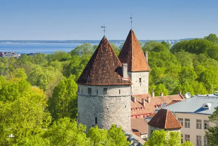 Framed Print : View of Tallinn from Toompea hill, Old Town of Tallinn, UNESCO World Heritage Site