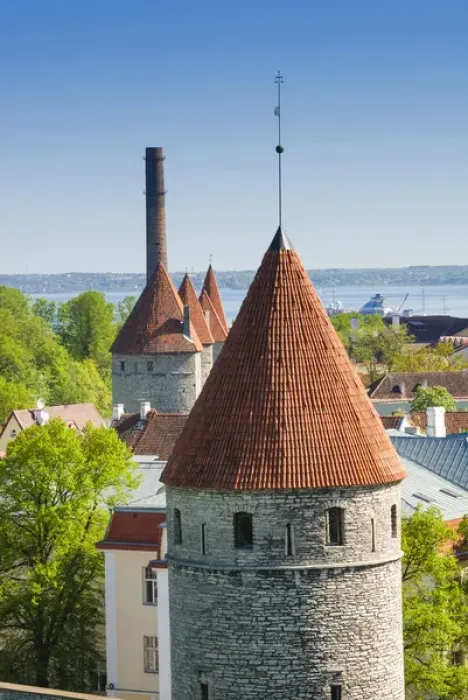 Framed Print : View of Tallinn from Toompea hill, Old Town of Tallinn, UNESCO World Heritage Site