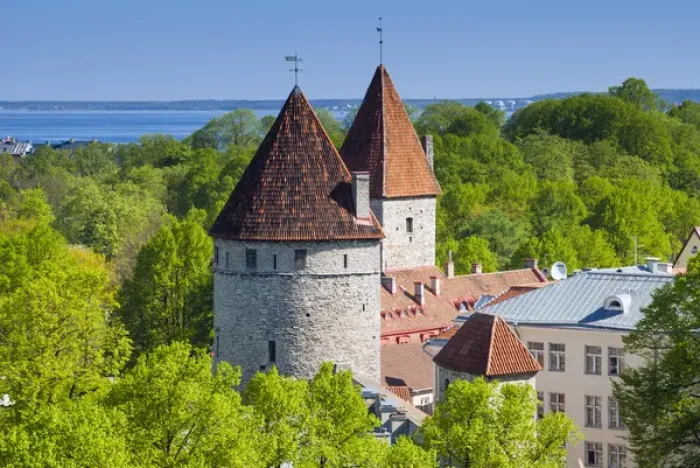Framed Print : View of Tallinn from Toompea hill, Old Town of Tallinn, UNESCO World Heritage Site