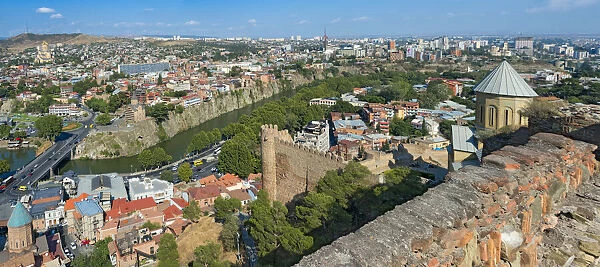 View of Tbilisi from Narikala fortress, Georgia