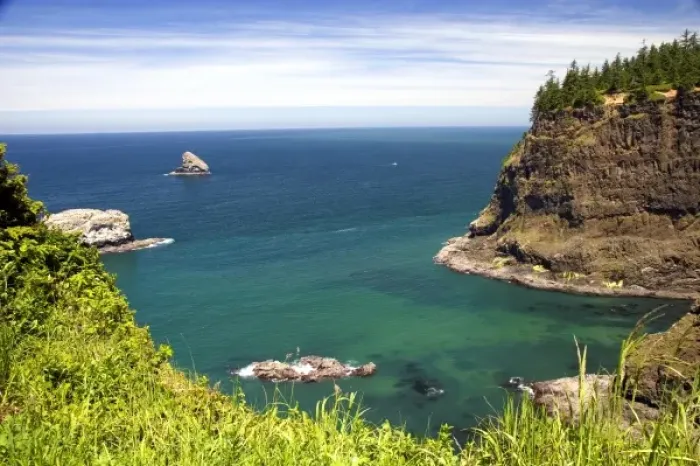 Framed Print : A view of Tillamook Bay at Cape Meares on the Oregon Coast Framed Print : A view of Tillamook Bay at Cape Meares on the Oregon Coast