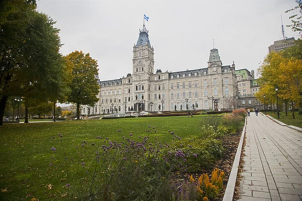 A view of upper Quebec City. The Parlament Building