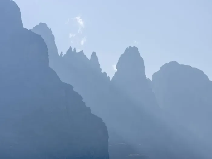 Framed Print : View from Val Rendena towards the Brenta Dolomites, UNESCO World Heritage Site
