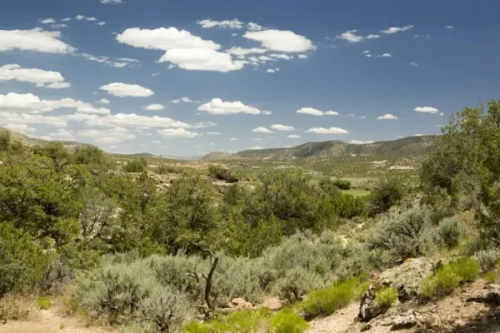Framed Print : View of valley near Canyons of the Ancients, Colorado