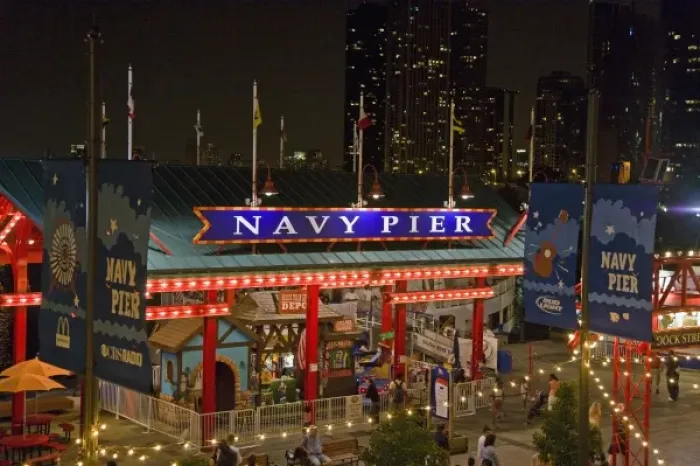 Framed Print : Viewing the Navy Pier in Chicago Framed Print : Viewing the Navy Pier in Chicago