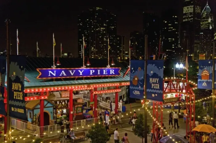 Framed Print : Viewing the Navy Pier in Chicago Framed Print : Viewing the Navy Pier in Chicago