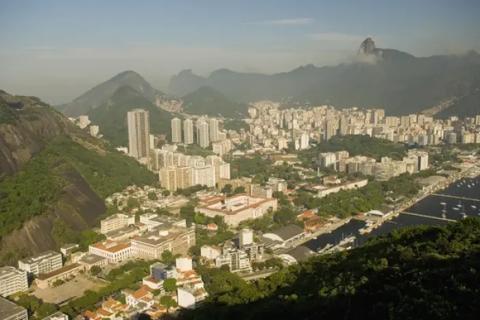 Framed Print : Views from atop Sugar Loaf Mountain, Pao de Acucar, Rio de Janiero, Brazil Framed Print : Views from atop Sugar Loaf Mountain, Pao de Acucar, Rio de Janiero, Brazil
