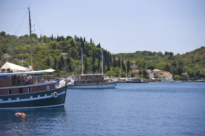 Framed Print : Views around Kolocep Island, Boat tour of Elaphite Islands from Dubrovnik, Southeastern Framed Print : Views around Kolocep Island, Boat tour of Elaphite Islands from Dubrovnik, Southeastern