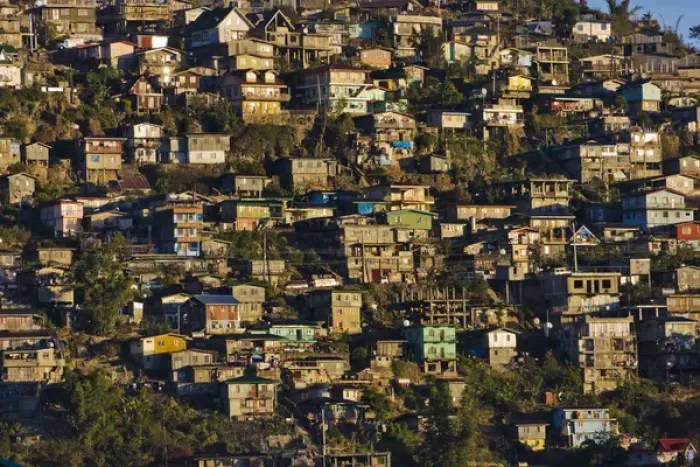 Framed Print : Village houses on the mountain slope, Baguio, Benguet Province, Philippines Framed Print : Village houses on the mountain slope, Baguio, Benguet Province, Philippines