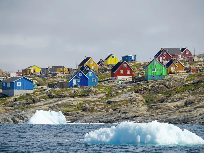 Framed Print : Village Saattut in the Uummannaq Fjord, north of the polar circle. Greenland, Danish Territory Framed Print : Village Saattut in the Uummannaq Fjord, north of the polar circle. Greenland, Danish Territory