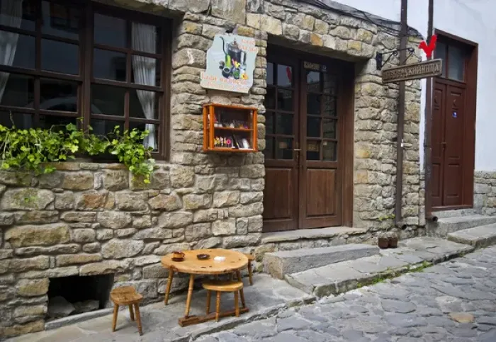 Framed Print : Village shopping at Samovodska Charshia for handcrafts
