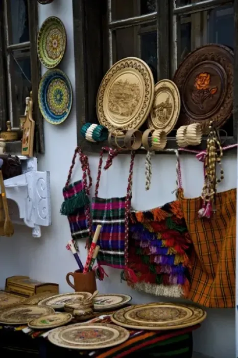 Framed Print : Village shopping at Samovodska Charshia for handcrafts Framed Print : Village shopping at Samovodska Charshia for handcrafts
