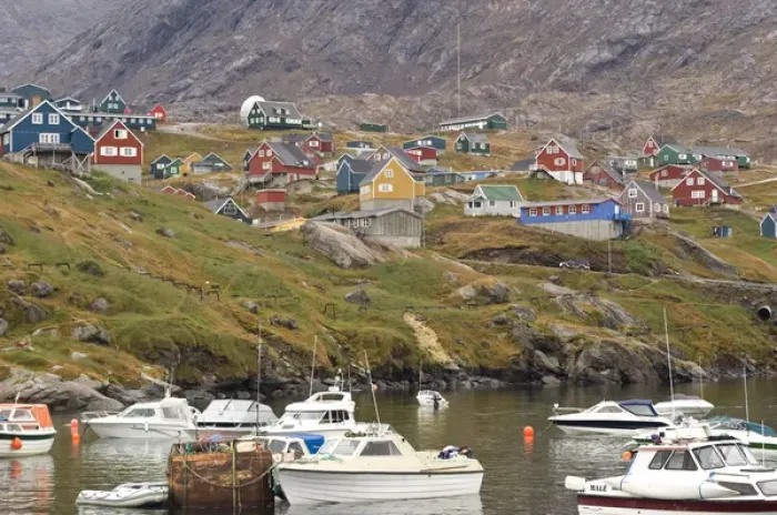 Framed Print : Village Tasiilaq (Ammassalik) Greenland