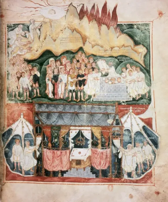 Framed Print : Visigothic art. VI-VII century. ASHBURNHAM OR TOURS Pentateuch. Hispano-Visigothic miniature Framed Print : Visigothic art. VI-VII century. ASHBURNHAM OR TOURS Pentateuch. Hispano-Visigothic miniature