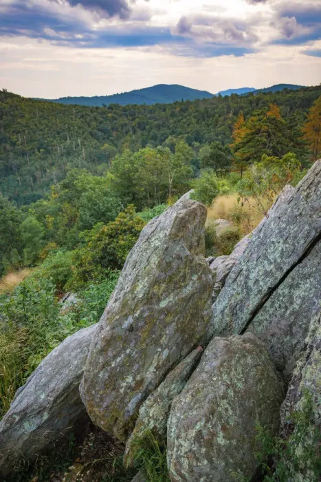 Framed Print : Vista with boulders, Shenandoah, Blue Ridge Parkway, Smoky Mountains, USA Framed Print : Vista with boulders, Shenandoah, Blue Ridge Parkway, Smoky Mountains, USA