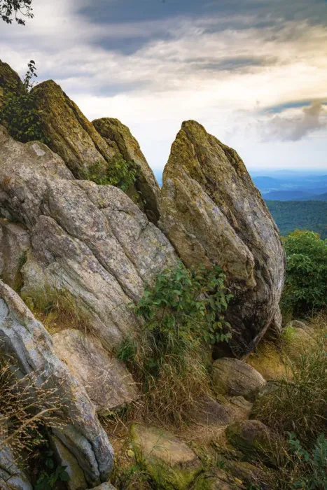 Framed Print : Vista with boulders, Shenandoah, Blue Ridge Parkway, Smoky Mountains, USA Framed Print : Vista with boulders, Shenandoah, Blue Ridge Parkway, Smoky Mountains, USA