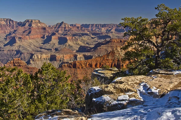vista, from Mather Point, South Rim, Grand Canyon National Park, Arizona, USA