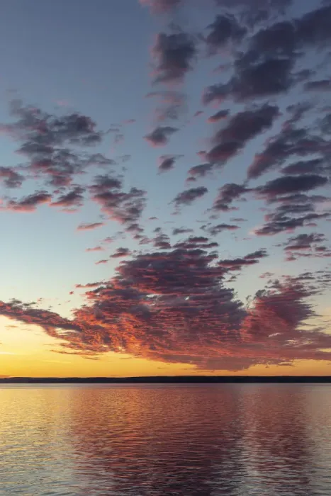 Framed Print : Vivid sunrise clouds over Fort Peck Reservoir in the Charles M Russell National Wildlife Framed Print : Vivid sunrise clouds over Fort Peck Reservoir in the Charles M Russell National Wildlife