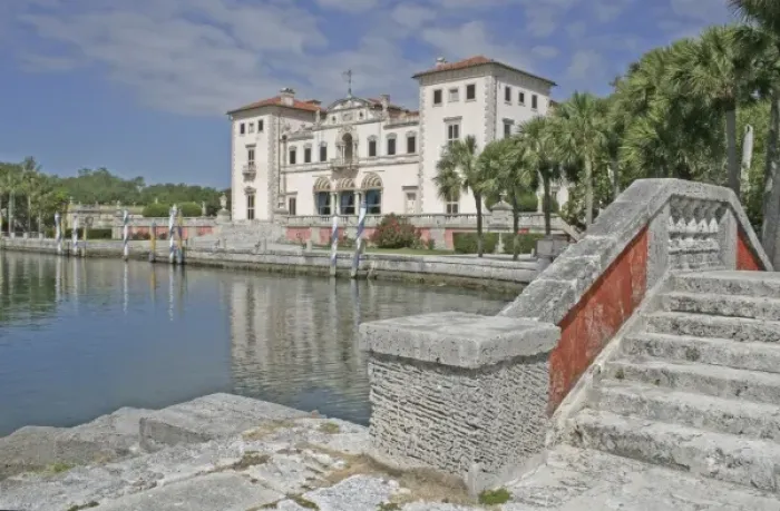 Framed Print : Vizcaya Museum and Gardens Miami Florida