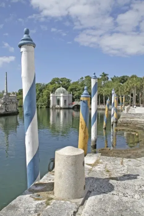 Framed Print : Vizcaya Museum and Gardens Miami Florida