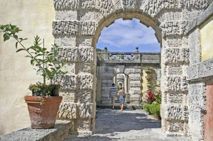 Framed Print : Vizcaya Museum and Gardens Miami Florida