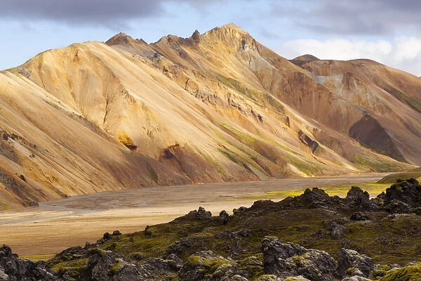 Volcanic surreal landscape at Landmannalaugar National Park, Iceland