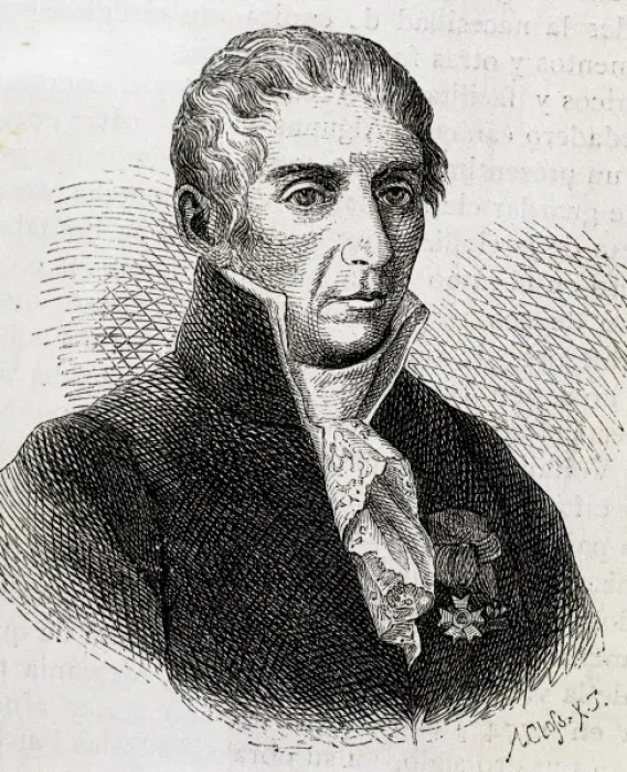 Framed Print : VOLTA, Alessandro, Count (As 1745-Como, 1827) Italian physicist. Nineteenth-century engraving Framed Print : VOLTA, Alessandro, Count (As 1745-Como, 1827) Italian physicist. Nineteenth-century engraving