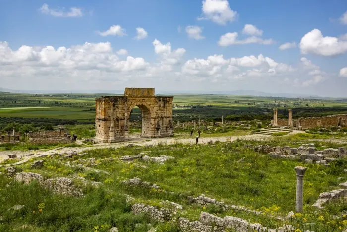 Framed Print : Volubilis, Morocco, Ancient Roman city, Arch of Caracalla