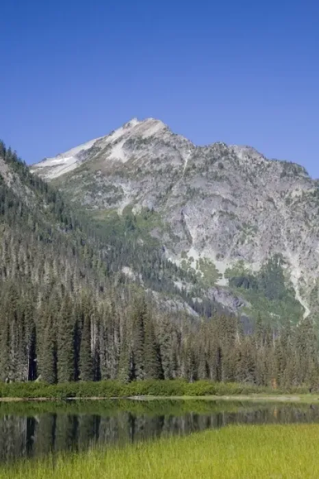 Framed Print : WA, Alpine Lakes Wilderness, Hyas Lake
