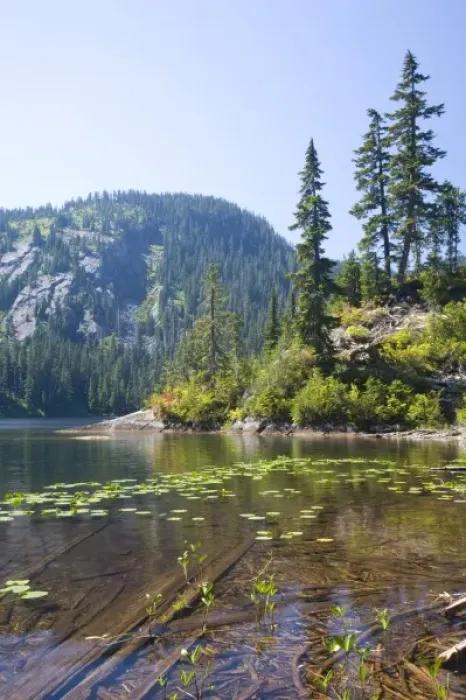 Framed Print : WA, Alpine Lakes Wilderness, Lake Dorothy, large alpine lake surrounded by old forest Framed Print : WA, Alpine Lakes Wilderness, Lake Dorothy, large alpine lake surrounded by old forest
