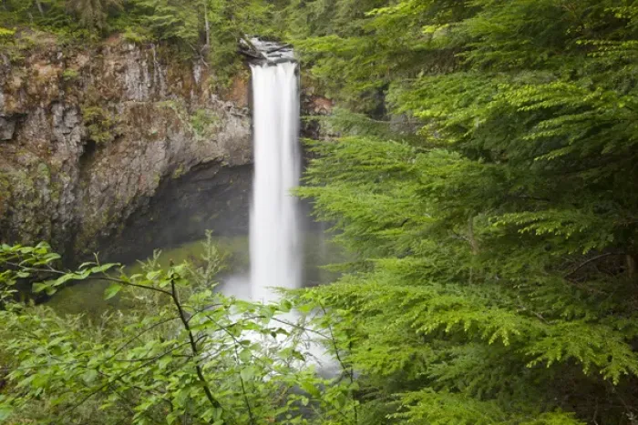 Framed Print : WA, Gifford Pinchot National Forest, Big Creek Falls, plunges 125 feet Framed Print : WA, Gifford Pinchot National Forest, Big Creek Falls, plunges 125 feet