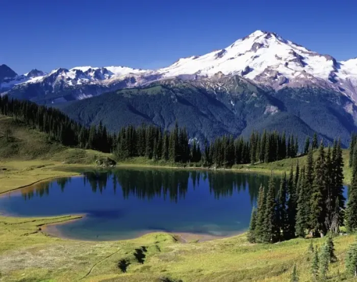 Framed Print : WA, Glacier Peak Wilderness, Glacier Peak and Image Lake Framed Print : WA, Glacier Peak Wilderness, Glacier Peak and Image Lake