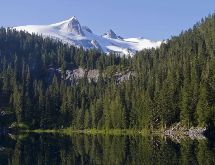 Framed Print : WA, Glacier Peak Wilderness, Snowking Mountain and Found Lake Framed Print : WA, Glacier Peak Wilderness, Snowking Mountain and Found Lake