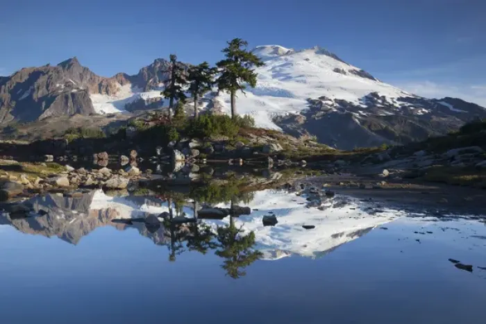 Framed Print : WA, Mount Baker National Recreation Area, Park Butte, Mount Baker reflected in alpine Framed Print : WA, Mount Baker National Recreation Area, Park Butte, Mount Baker reflected in alpine