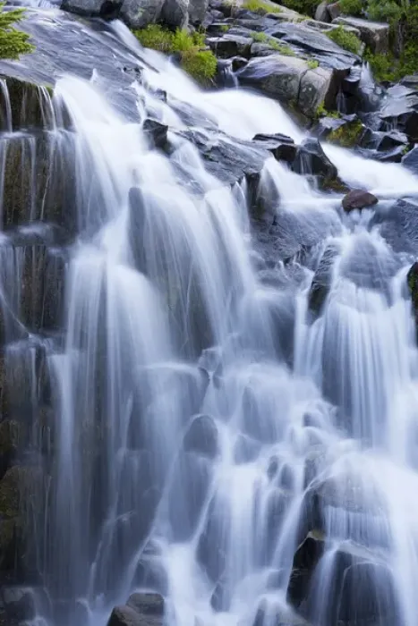 Framed Print : WA, Mount Rainier National Park, Myrtle Falls Framed Print : WA, Mount Rainier National Park, Myrtle Falls