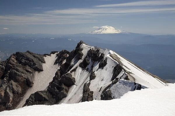 WA, Mount Saint Helens National Volcanic Monument, view from the crater rim, Mount
