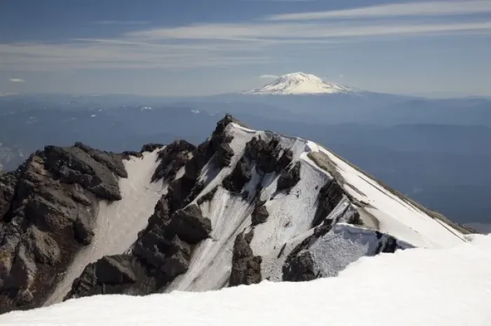 Framed Print : WA, Mount Saint Helens National Volcanic Monument, view from the crater rim, Mount