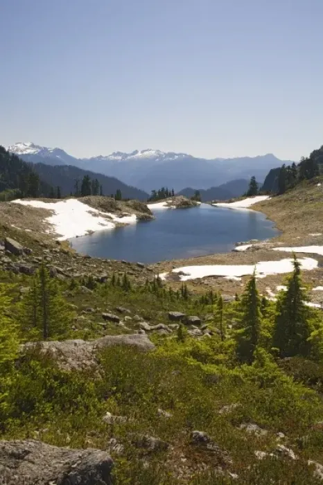Framed Print : WA, Mt. Baker Wilderness, Lake Ann Framed Print : WA, Mt. Baker Wilderness, Lake Ann