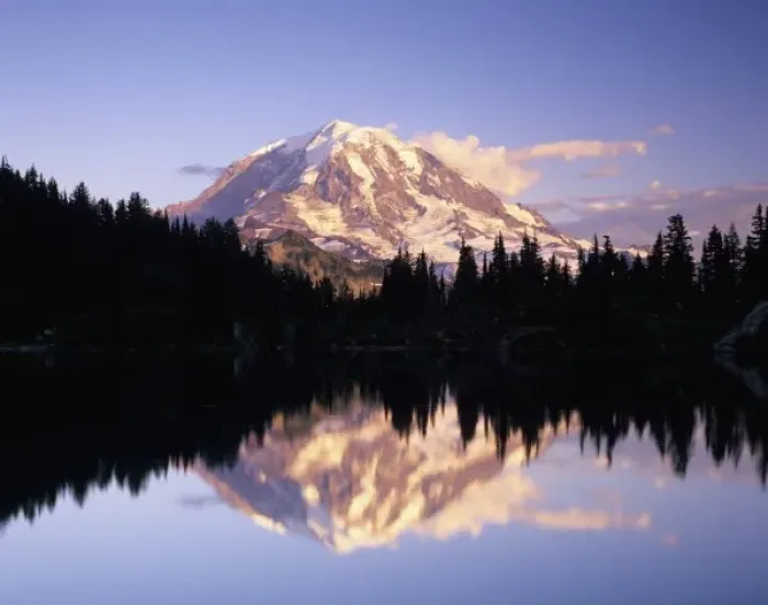 Framed Print : WA, Mt. Rainier NP, Mt. Rainier and reflection in Eunice Lake Framed Print : WA, Mt. Rainier NP, Mt. Rainier and reflection in Eunice Lake