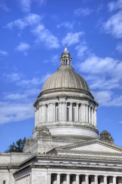Framed Print : WA, Olympia, Washington State Capitol, Legislative Building