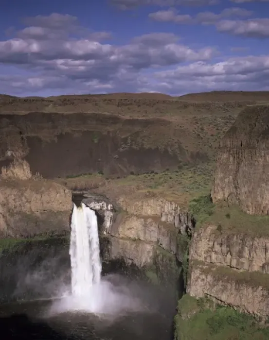 Framed Print : WA, Palouse Falls SP, Palouse Falls, 190 falls from Palouse River