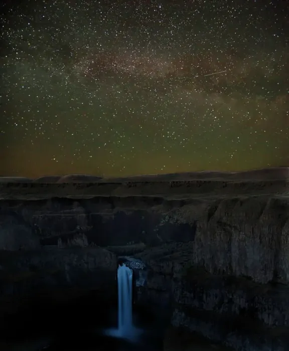 Framed Print : WA, Palouse Falls State Park, Palouse Falls, with Milky Way Framed Print : WA, Palouse Falls State Park, Palouse Falls, with Milky Way