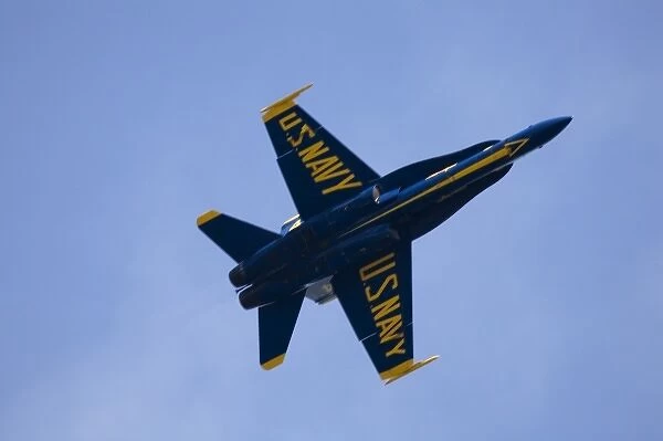 WA, Seattle, The Blue Angels, performing at SEAFAIR, F  /  A-18 Hornet aircraft
