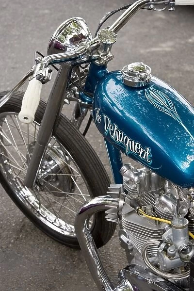 WA, Seattle, classic motorcycle