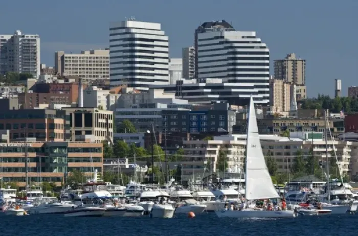 Framed Print : WA, Seattle, Lake Union, 4th of July Framed Print : WA, Seattle, Lake Union, 4th of July