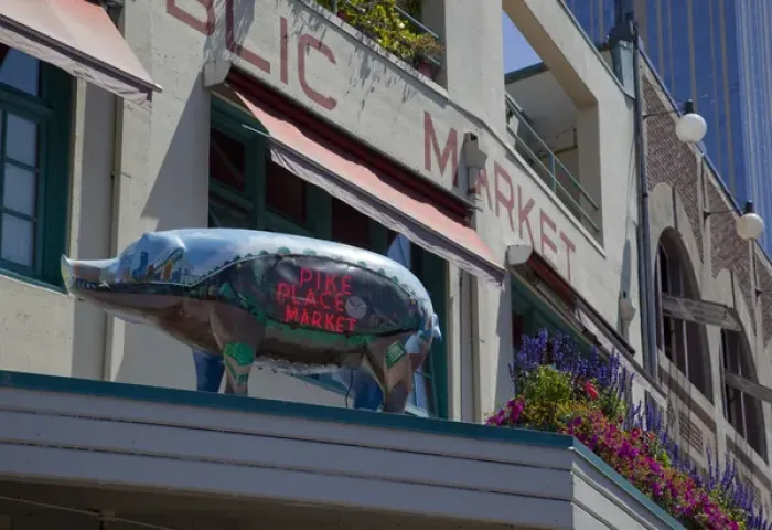 Framed Print : WA, Seattle, Pike Place Market