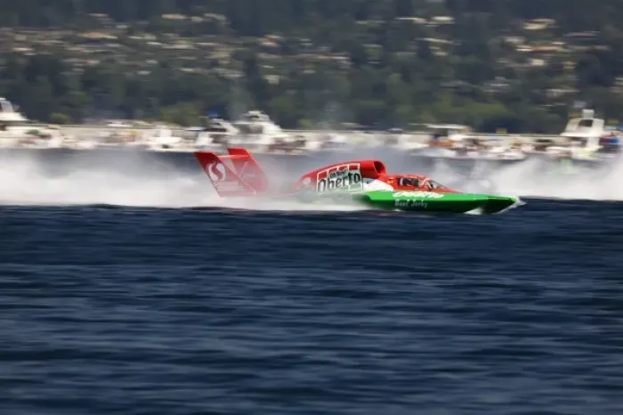 Framed Print : WA, Seattle, Seafair Hydroplane Races on Lake Washington Framed Print : WA, Seattle, Seafair Hydroplane Races on Lake Washington
