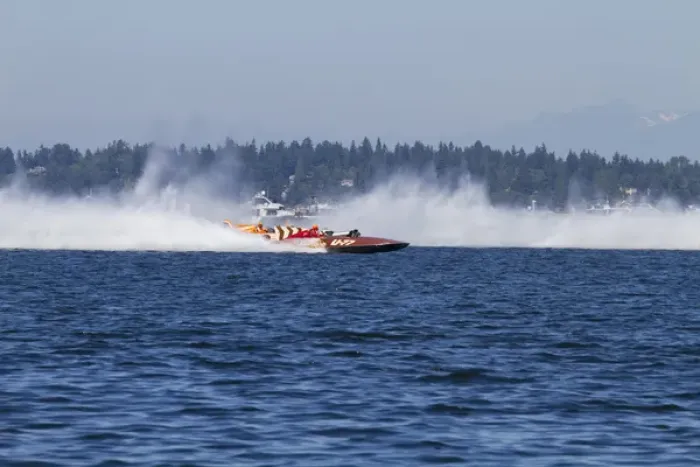 Framed Print : WA, Seattle, Seafair, Vintage Hydroplane Races, Lake Washington Framed Print : WA, Seattle, Seafair, Vintage Hydroplane Races, Lake Washington